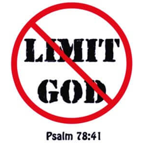 Don't Limit God Static Cling - Sticker