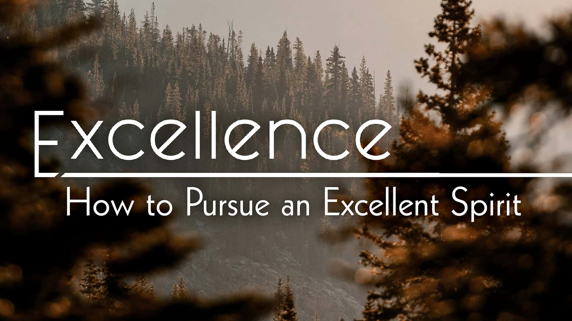 Excellence: How to Pursue an Excellent Spirit: Episode 1 - AWME